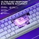 Магнітна клавіатура AULA Hero 68 HE Purple contour Магнітні світчі, RGB Lightbox, 8000Hz/s., 65 keys, Switch 0.01mm. Rapid Trigger - зображення 5