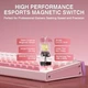 Проводная магнитная клавіатура AULA HERO 68 Pink RGB Подсветка - изображение 4