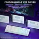 Клавиатура AULA HERO 68 HE White Магнитные свитчи Проволочное 8000Hz/s RGB Подсветка 68 keys Switch 0.1mm Rapid Trigger - изображение 2