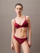 Бюстгальтер без косточек Calvin Klein Underwear 592437005 XL Бордовый (1159841293) - изображение 3