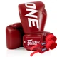 Боксерські рукавиці Fairtex BGV1-ONE (натуральна шкіра) Red 14 унцій (бинти в комплекті) (BGV1-ONE_14oz_Red) - изображение 1