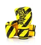 Боксерские перчатки Fairtex микрофибра 12 унций желтые черные (658090) - изображение 5
