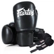 Боксерские перчатки Fairtex искусственная кожа 12 унций черные (658035) - изображение 1