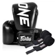 Боксерские перчатки Fairtex натуральная кожа 14 oz черные (658074) - изображение 1