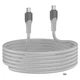 Кабель швидкої зарядки Hoco X106 Big bull PD 240W 3A/5А Передача даних Type-C на Type-C 3м Gray - зображення 2