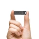 Брелок - органайзер для зберігання Nano Sim та карт пам'яті TF, для смартфона, Budi кейс для сімок, сім-карти зі скріпкою, голкою для вилучення карт, чорний - зображення 7