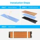 Радиатор JEYI для M.2 SSD, Aluminum Radiator, Silicone Thermal Pad for NVME, NGFF, 2280 SSD, для PS5, ПК, Ноутбука Gold - изображение 6