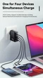 Зарядное устройство Essager, 100W, GaN, QC 4.0, 2xType-С, 2xUSB, White - изображение 12
