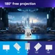 Проектор H96 MAX K6 LED, LCD, HD (1280x720), 150AL, 16:9, Android 11, HDMI, WiFi, Bluetooth, Белый - изображение 5