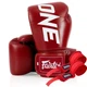 Боксерські рукавиці Fairtex BGV1-ONE (натуральна шкіра) Red 10 унцій (бинти в комплекті) - изображение 1