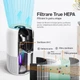Очиститель воздуха evoair YuvoSpin 20 м² White, 170 м³/час, True HEPA, фильтр 3 в 1, предварительный фильтр, активированный уголь, ультрафиолетовая медицинская лампа, 4 скорости, таймер, ночной режим - изображение 9