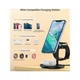 Зарядное устройство Choetech 15W 3-in-1 Magnetic Wireless Fast Charger black (T585-F-101-CCBK) (257010) - изображение 5