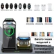 Док станция беспроводная зарядка Qi Fast Wireless Charger H33 15W, Watch/AirPods/Phone 5в1 - изображение 4