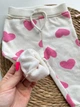 Штаны детские на флисе Primark 80 см белые в сердечко - изображение 2