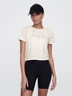 Спортивная футболка для фитнеса женская GAP 414512393 S Молочная (1159841633) - изображение 1