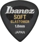 Медиатор Ibanez EL16HD10S-HBK Elastomer Soft 1mm Pick Black - изображение 1