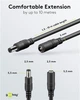 Кабель живлення-подовжувач Goobay Jack DC M/F 1.5m 5.5x2.5mm AWG20 140W 5A Cu чорний(75.07.6672) - изображение 3