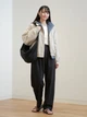 Куртка демисезонная короткая женская Uniqlo 731297308 2XL Светло-бежевая ( 1159839842) - изображение 7