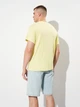 Футболка хлопковая длинная мужская H&M 6858162wer XL Лимонная (PS2030000363162) - изображение 2
