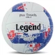 Мяч волейбольный №5 18 панелей Ручной шов Полиуретан LEGEND белый-синий VB-4071 - изображение 1