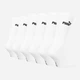 Набор женских носков высоких хлопковых Puma Elements Unisex Crew Sock 93875902 35-38 6 пар White (8720245825047) - изображение 2
