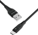 Кабель Proove Soft Silicone USB to Type-C 3A 2 м Black (636190001) - изображение 3