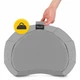 Подушка для йоги и медитации 4FIZJO Zafu полукруглая 40 x 30 x 12 см Grey (P-5907739315502) - изображение 3