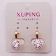 Сережки з фіанітами медсплав Xuping 19х10 мм 19559 - зображення 2
