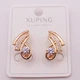Серьги с фианитами медсплав Xuping 18х10 мм 19186 - изображение 1