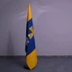 Флаг Миргорода вышит, уличный, из непросвечивающейся плотной ткани, 95x140 см, размер вышивки 40*74см. - изображение 2
