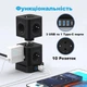 Cетевой фильтр с USB и Type-C Toperek на 10 розеток со съемным тройником черный (005604) - изображение 3