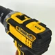 Шуруповерт акумуляторний з 2 акумуляторами 12V/2Ah, бездротовий шурупокрут з набором біт та насадок у кейсі, для монтажних та ремонтних робіт, 2 швидкості, 25 ступенів затягування Жовтий, HW-224 - зображення 10