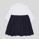 Детское школьное платье для девочки Motreg Flower 755127 122 см Черно-белое (ROZ6400177095) - изображение 6
