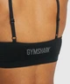 Фитнес топ, спортивный бюстгалтер женский Gymshark Черный (GLUW4532-BK black (XS (34)) - изображение 2