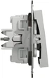 Вимикач 3-клавішний Schneider Electric Asfora алюміній EPH2100161 - изображение 3