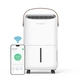 Осушитель воздуха evoair NovaDry 12 Smart, 30 м², ионизация воздуха, УФ - обеззараживание, осушение до 12л/24 ч, резервуар 2.5 л, умный контроль влажности воздуха, мобильное приложение, White - Brown - изображение 3