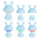 Світильник-нічник LED з акумулятором Kite Cute Bunny K25-316-1-3, блакитний - зображення 4
