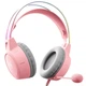 Геймерські навушники ONIKUMA X15 PRO RGB, 50 мм, знімний мікрофон, 3.5 мм, рожеві | Для PC, PS5, Xbox - зображення 3