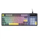 Игровая клавиатура Ajazz AF98 (98 клавиш, RGB-подсветка, USB-C, черно-желто-серая) - изображение 4