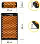 Коврик акупунктурный с валиком Cornix Classic Mat Аппликатор Кузнецова XR-0111/XR- 0110 Black/Orange - изображение 8