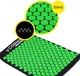 Коврик акупунктурный с валиком Cornix Classic Mat Аппликатор Кузнецова XR-0110 Black/Green - изображение 6