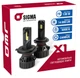 Світлодіодні LED лампи Sigma X1 65W HB3/HB4 6000K 12В Активне охолодження - зображення 2