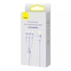 Кабель тройной - комбо 3 в 1 Micro-USB + Lightning + Type-C Baseus StarSpeed 1.2m 3.5A (CAXS000005) - изображение 3