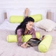 Подушка-валик MirSon №8371 Naturale Line 12-0714 Daniela BamBoo 100х20 см (2200006252160) - изображение 8