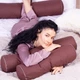 Подушка-валик MirSon №8119 Naturale Line 19-1217 Chocolate Perla EcoSilk 100х20 см (2200006248590) - изображение 9
