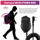 Тангента Baofeng Speaker Mic із подвійною кнопкою PTT чорний - зображення 2