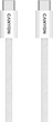 Kabel Canyon OnWire 60MG C-C 60W Magnet Braided 1 m White (CND-CCMG60AB15W) - obraz 4