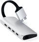 Hub USB Satechi Aluminum Type-C Dual Multimedia Adapter Silver (ST-TCDMMAS) - obraz 1