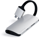 Hub USB Satechi Aluminum Type-C Dual Multimedia Adapter Silver (ST-TCDMMAS) - obraz 2