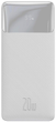 Powerbank Baseus Bipow Digital Display Overseas 20W 30000 mAh Biały (PPBD050402) - obraz 1